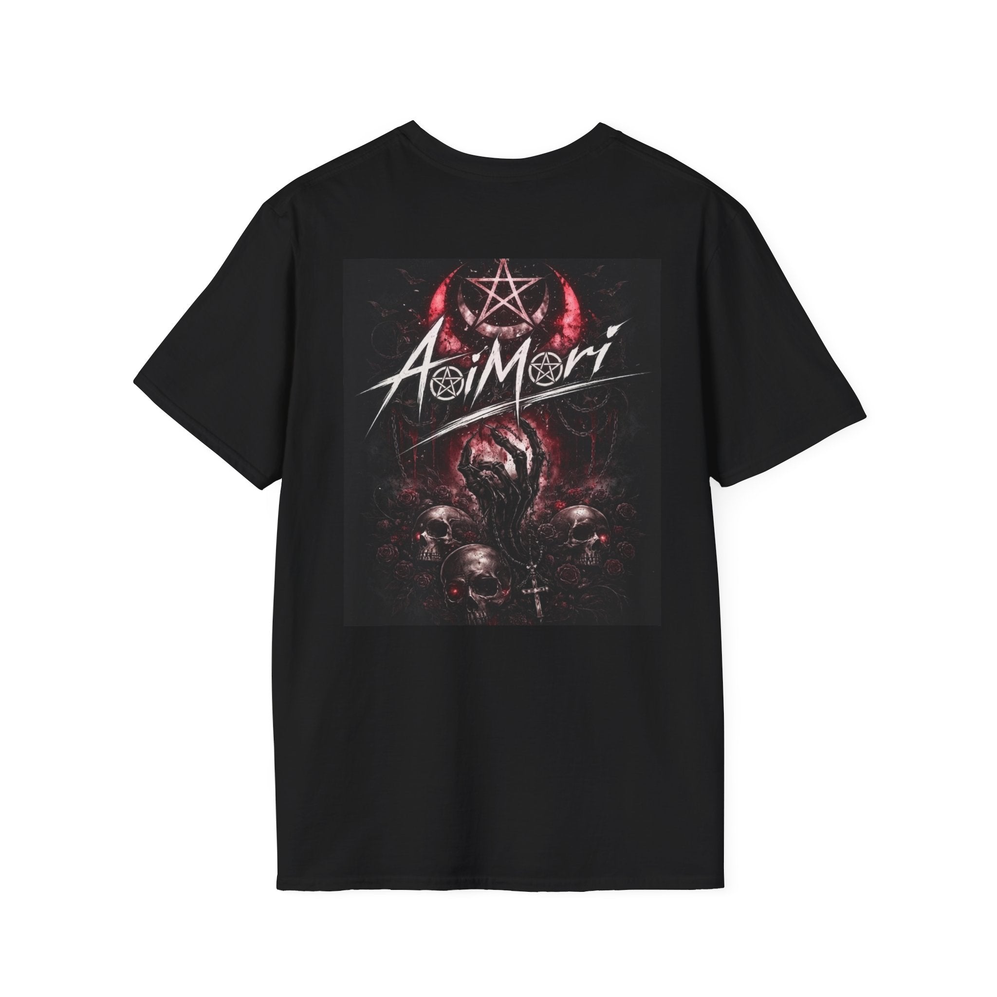 Aoimori Dark Skull Pentagram Graphic Tee