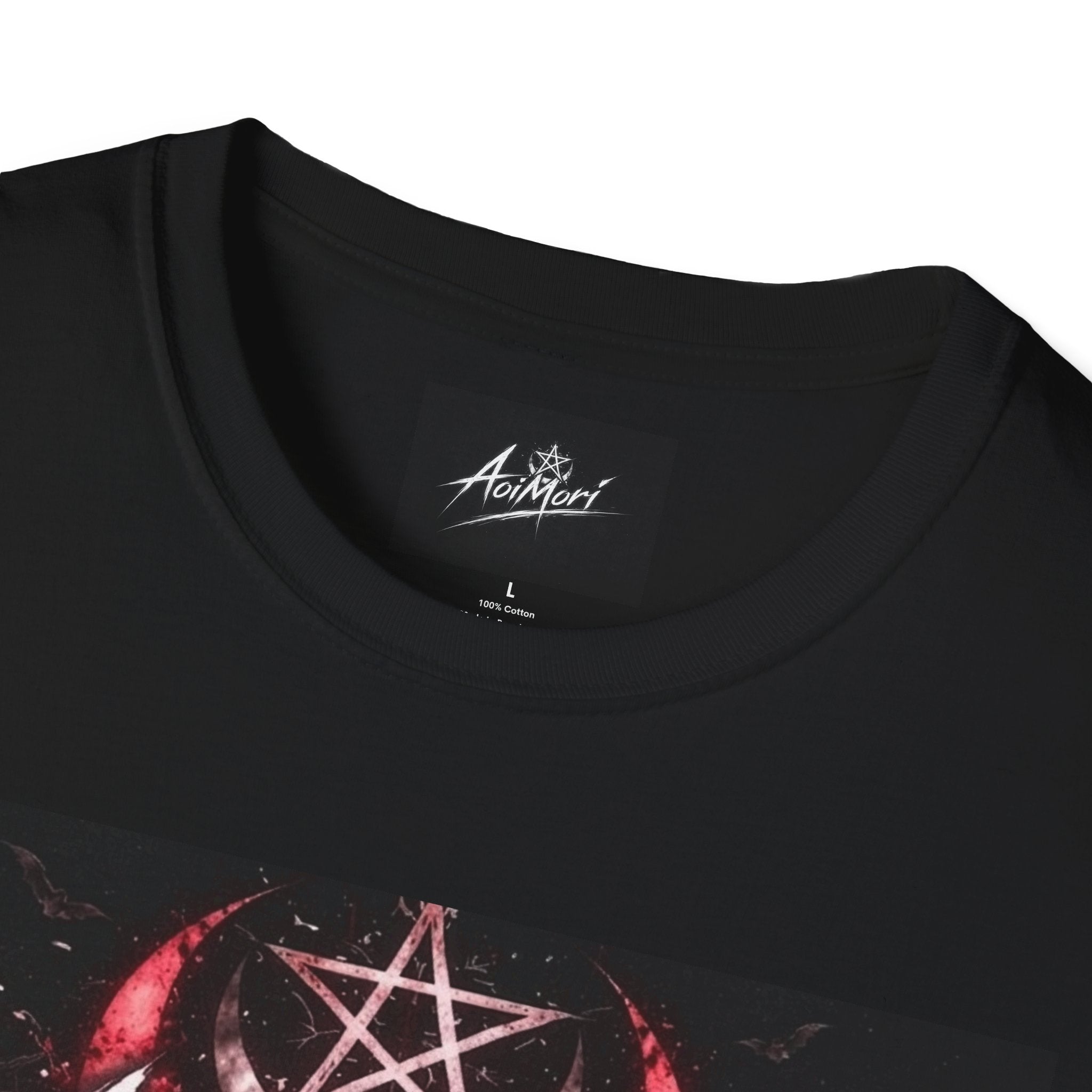 Aoimori Dark Skull Pentagram Graphic Tee