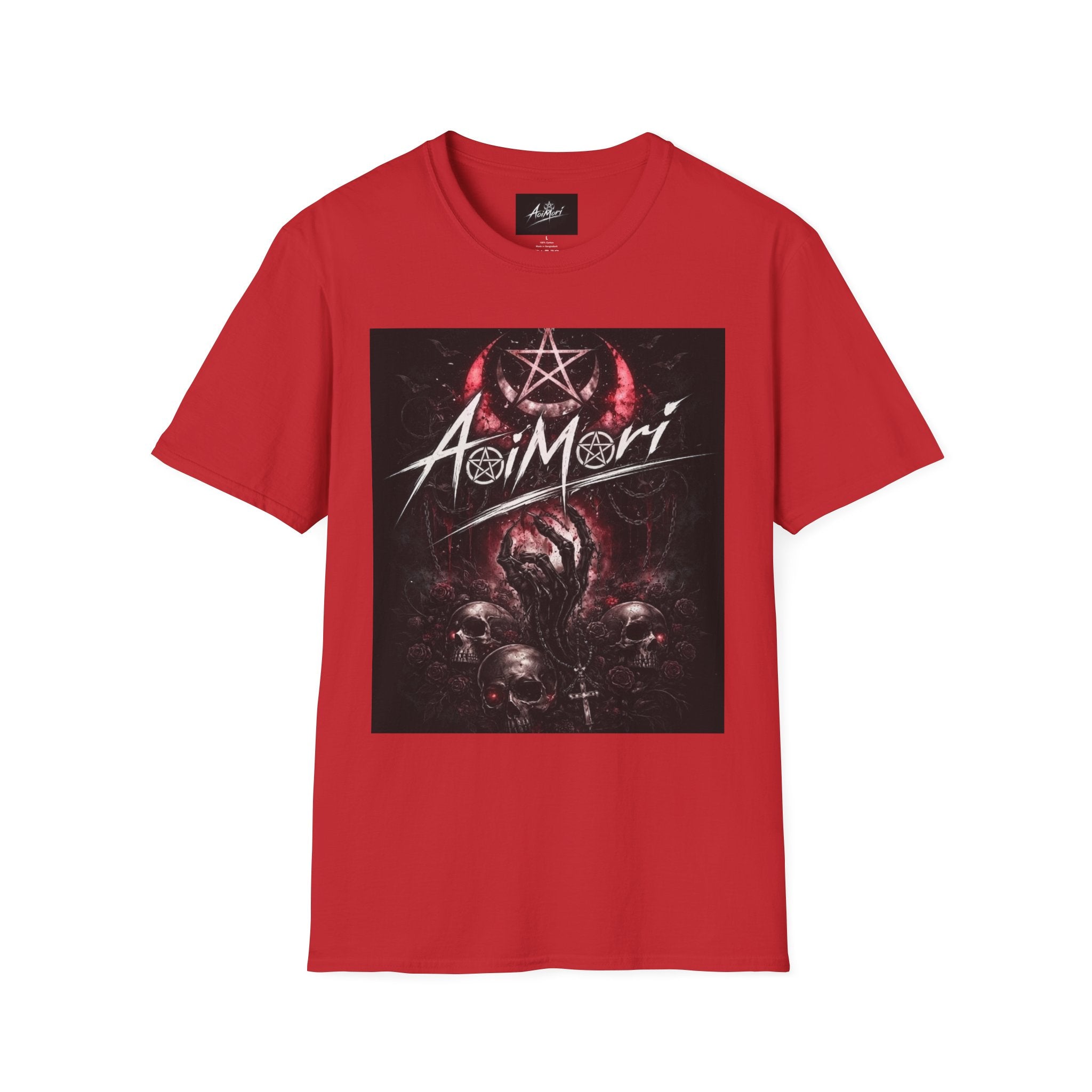 Aoimori Dark Skull Pentagram Graphic Tee