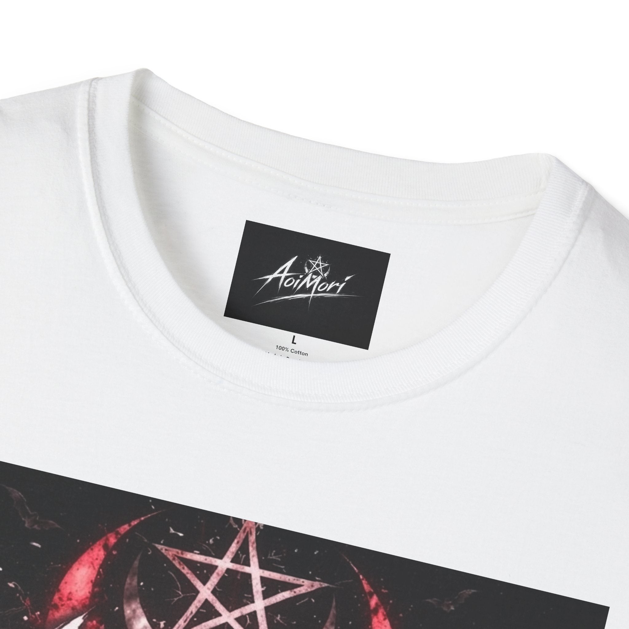 Aoimori Dark Skull Pentagram Graphic Tee