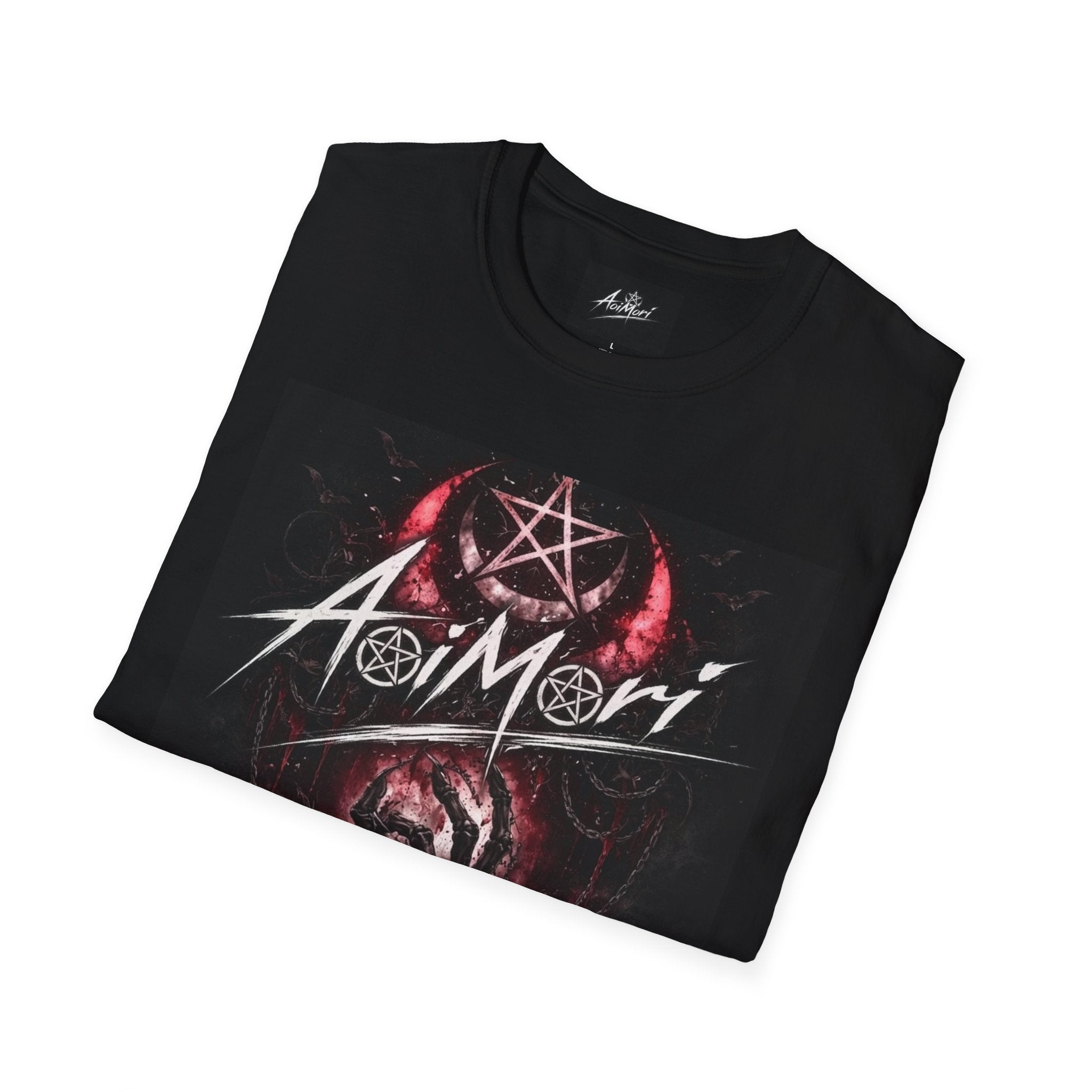 Aoimori Dark Skull Pentagram Graphic Tee
