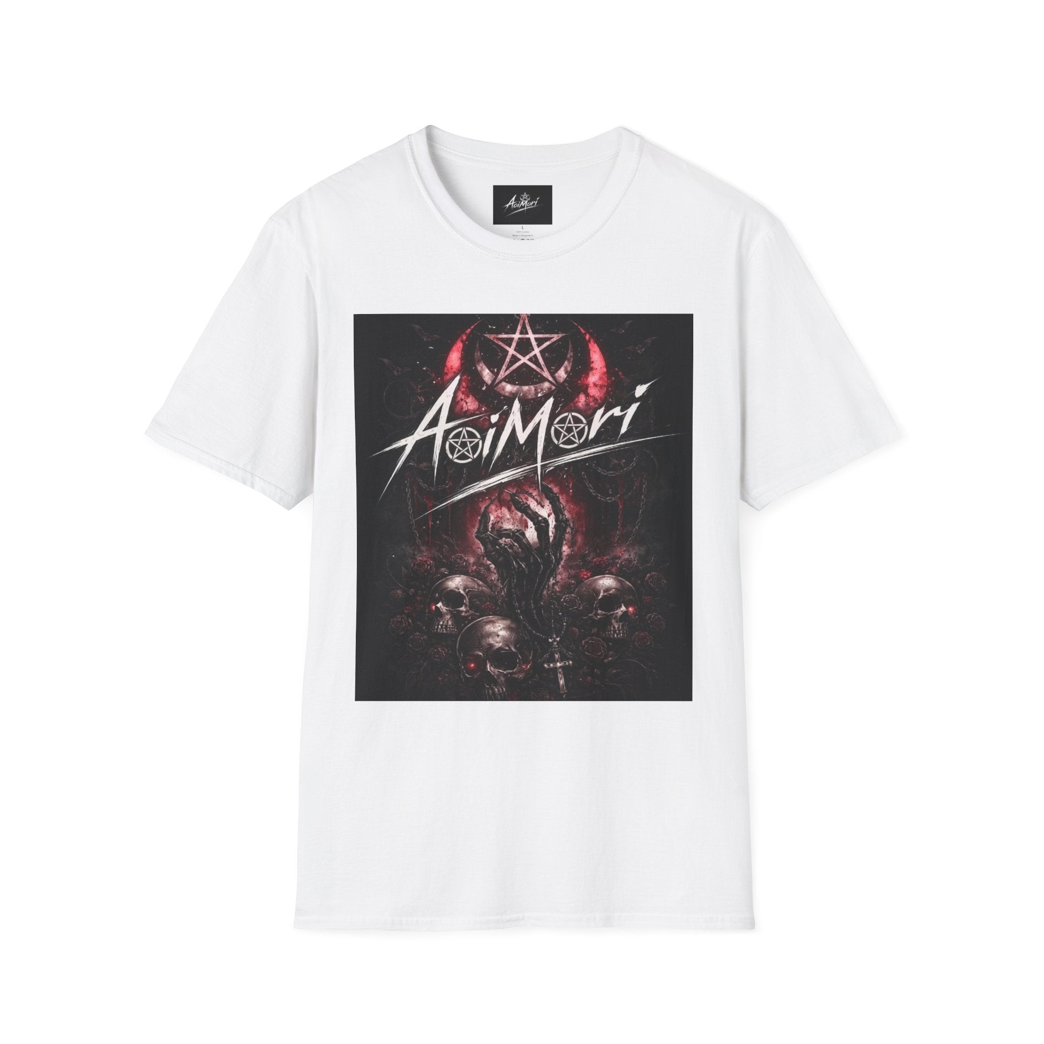 Aoimori Dark Skull Pentagram Graphic Tee